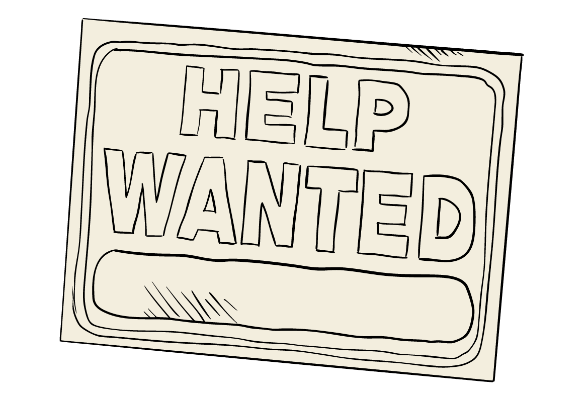 Illustration representing hope or struggle